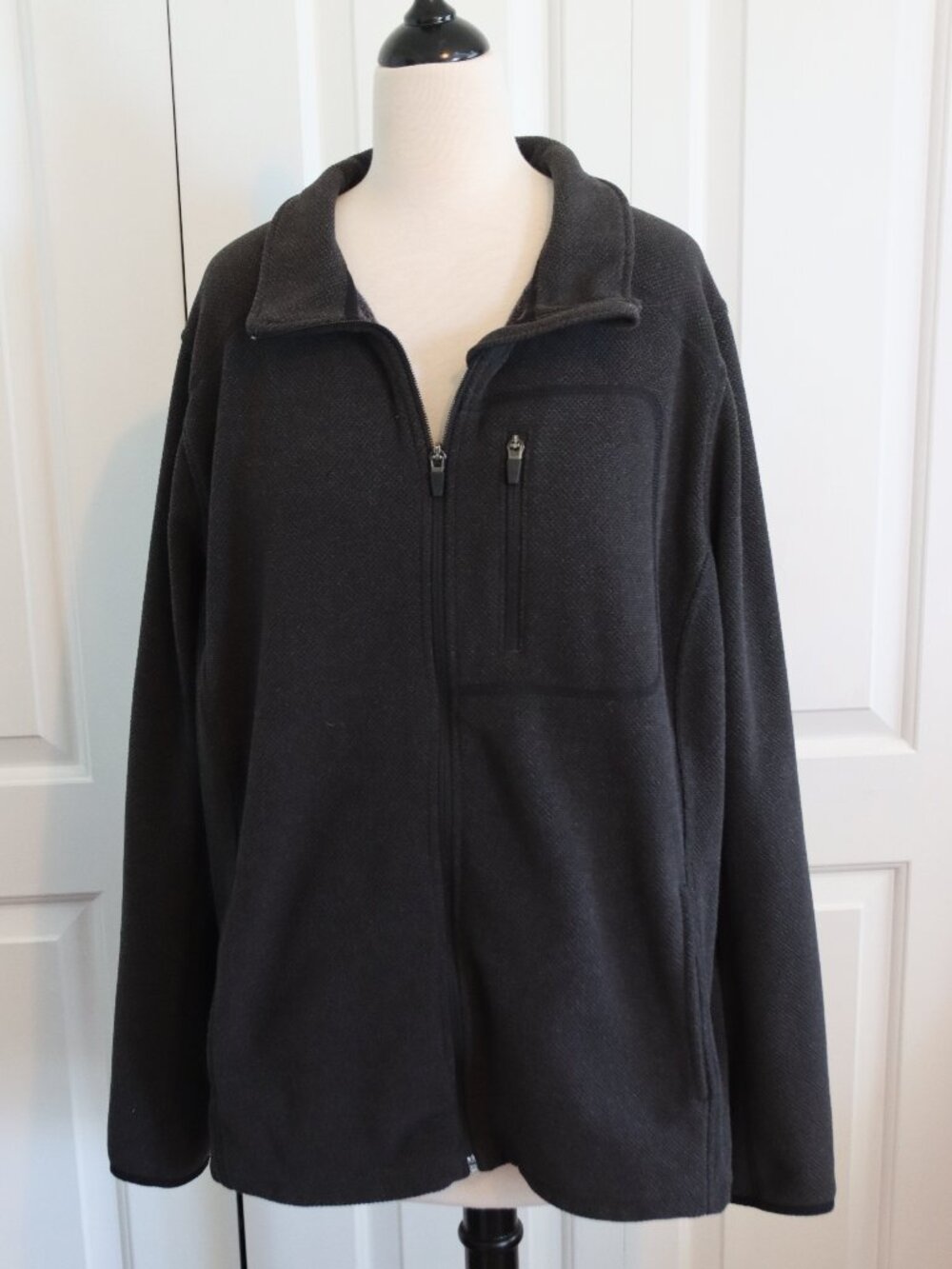 Duluth Trading Company Park Point Fleece Zip Front Jacket Women's Size XXL Black